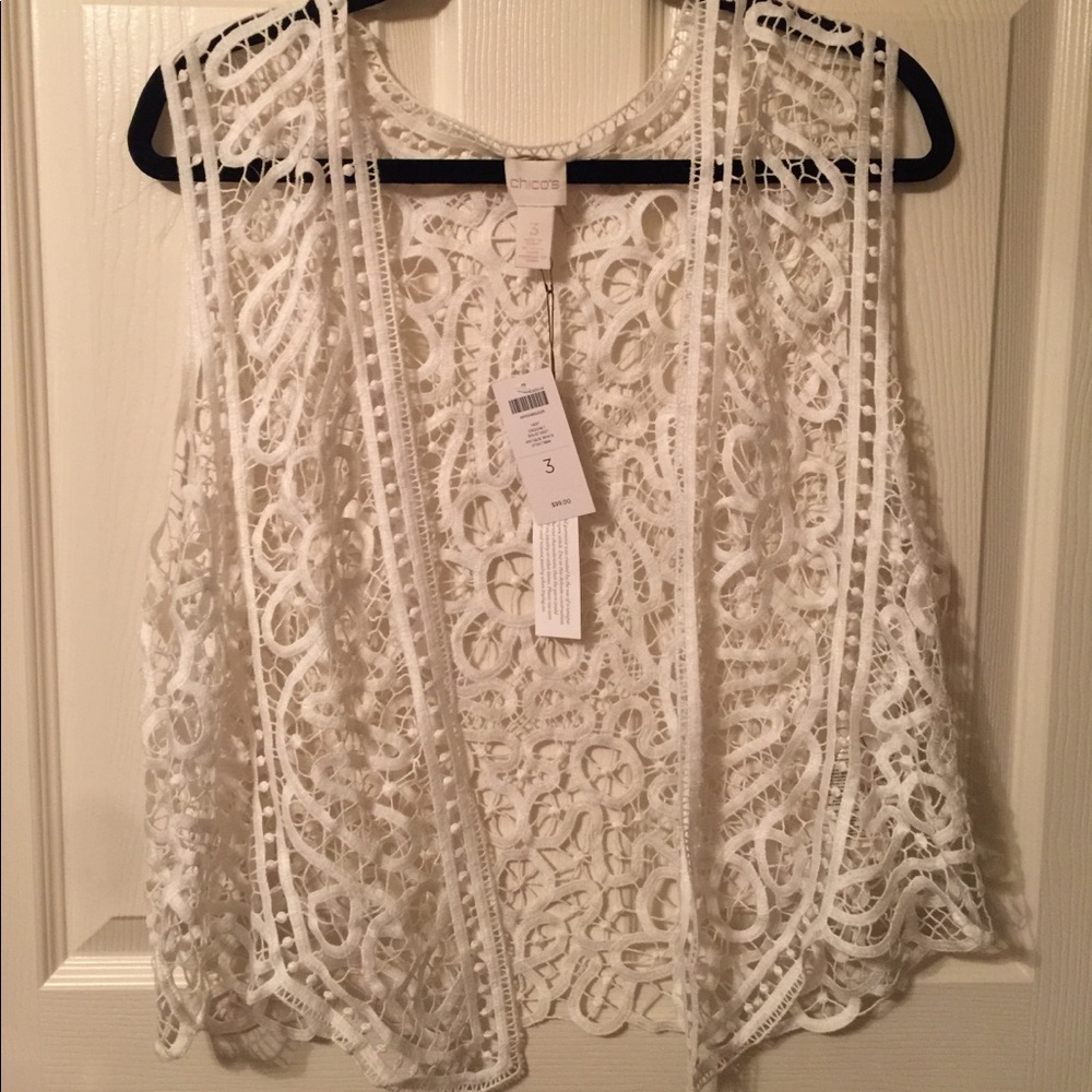White Lace vest